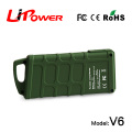 high capacity 12000mAh 12v lithium ion battery easy start car battery charger with battery cable